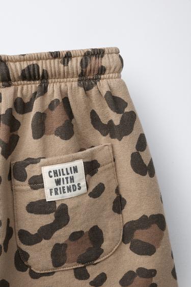 ANIMAL PRINT BERMUDA SHORTS - Brown by Zara - Image 3