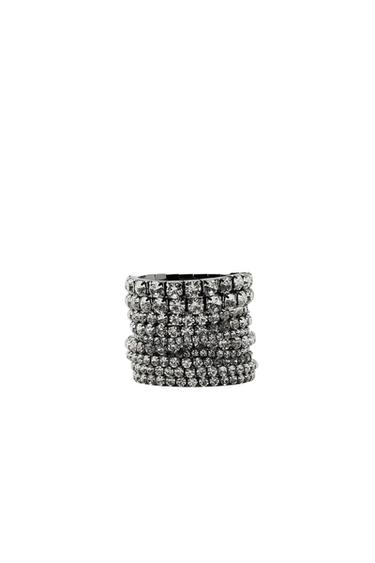 PACK OF ELASTICATED JEWEL BRACELETS - Anthracite grey by Zara - Image 0