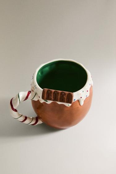 CHILDREN'S CERAMIC CHRISTMAS CHOCOLATE MUG - Multicoloured by Zara