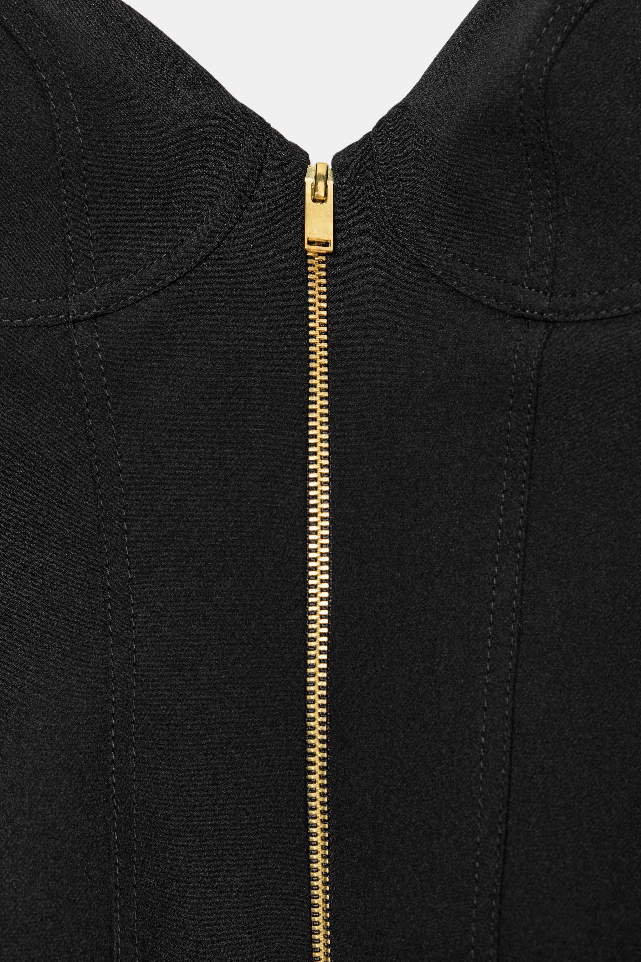 ZIPPER CORSET TOP