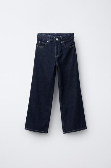 Zara WIDE LEG JEANS - Mid-blue