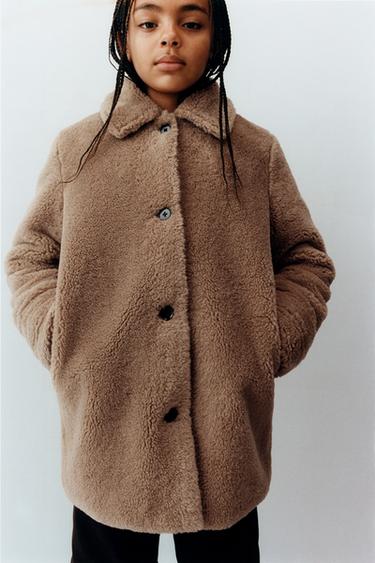FAUX FUR COAT - Caramel by Zara