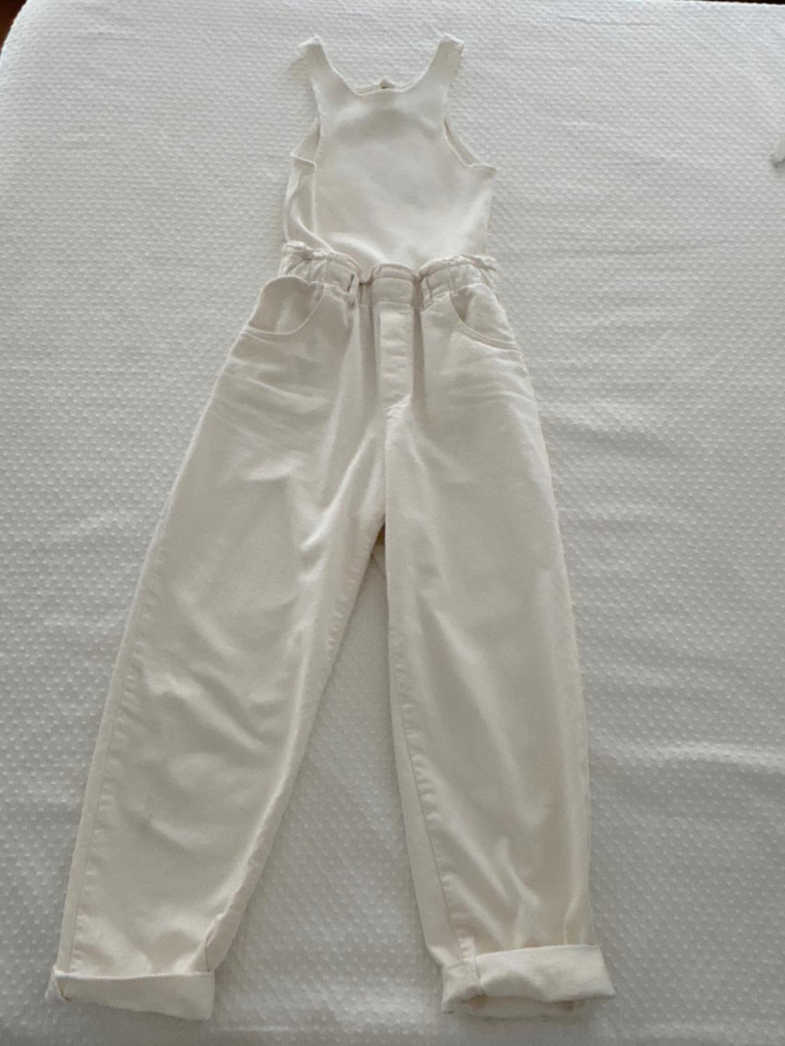Z1975 DENIM BAGGY MATCHING FABRIC JUMPSUIT - Image 2