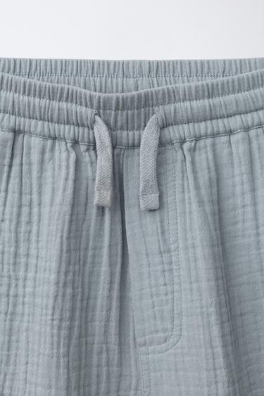 SHORT TEXTURÉ - Bleu / Gris de Zara - Image 2