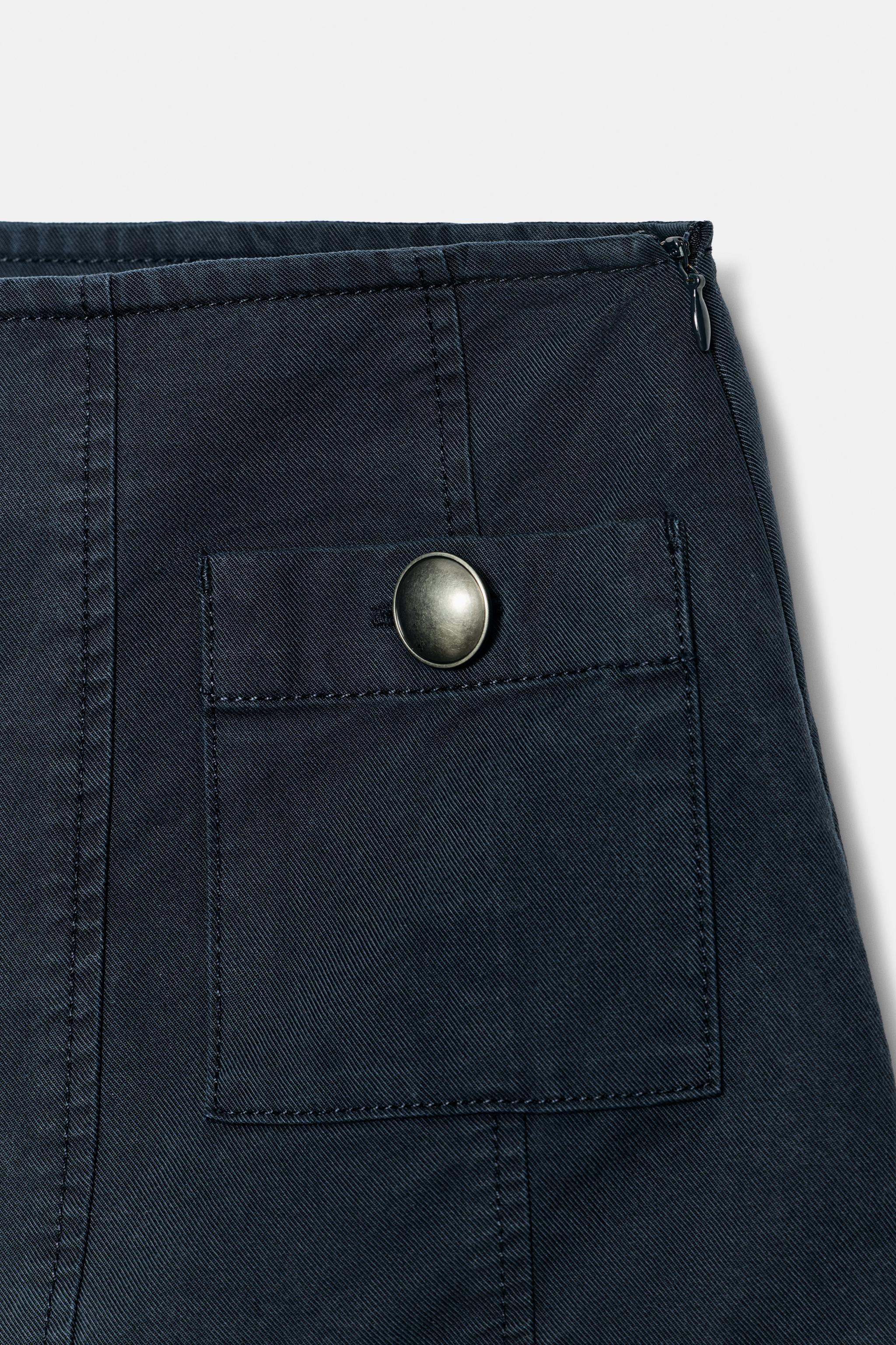 POCKET RUFFLE MINI SKIRT