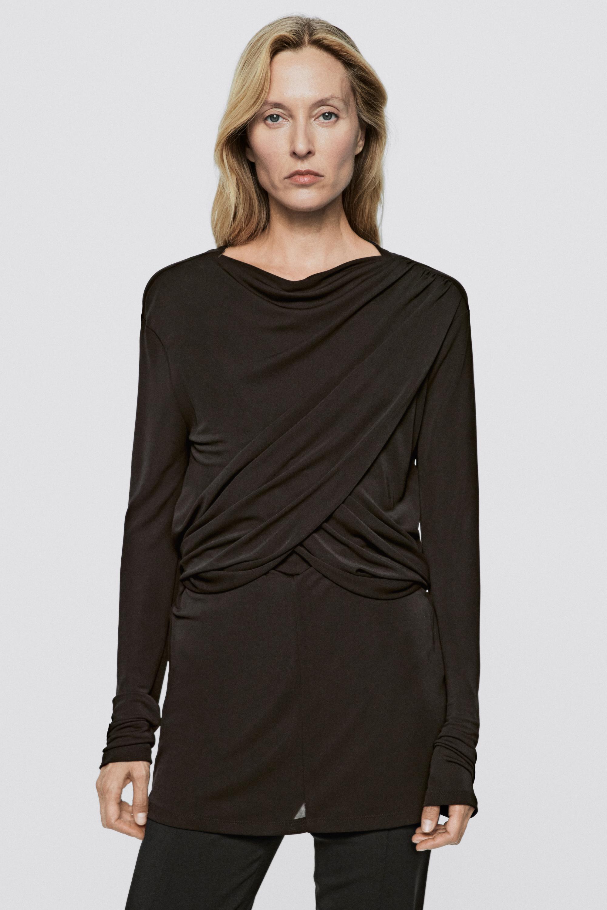 Draped long sleeve top - LIMITED EDITION