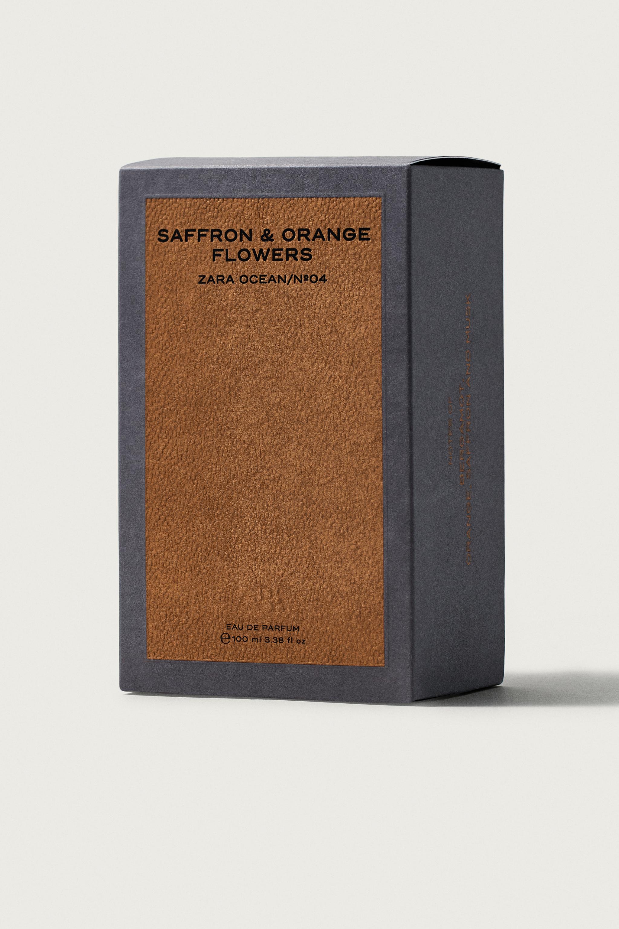 SAFFRON & ORANGE FLOWERS EDP 3.4 FL. OZ. — TINTED LEATHER