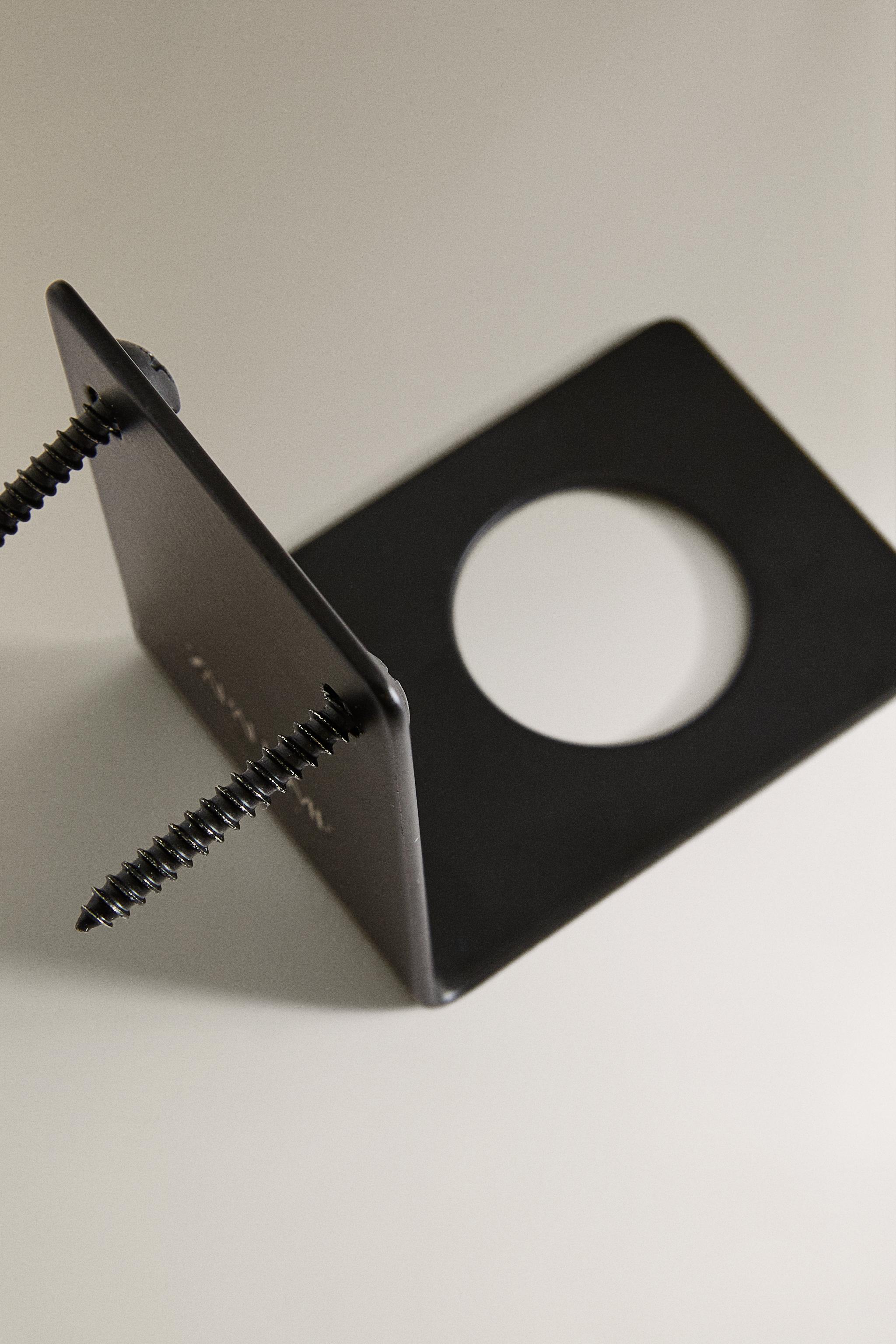 BLACK SOAP DISPENSER WALL STAND