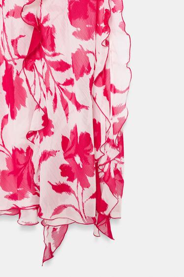 ROBE MI-LONGUE STYLE LINGERIE IMPRIMÉE - 107 de Zara - Image 8