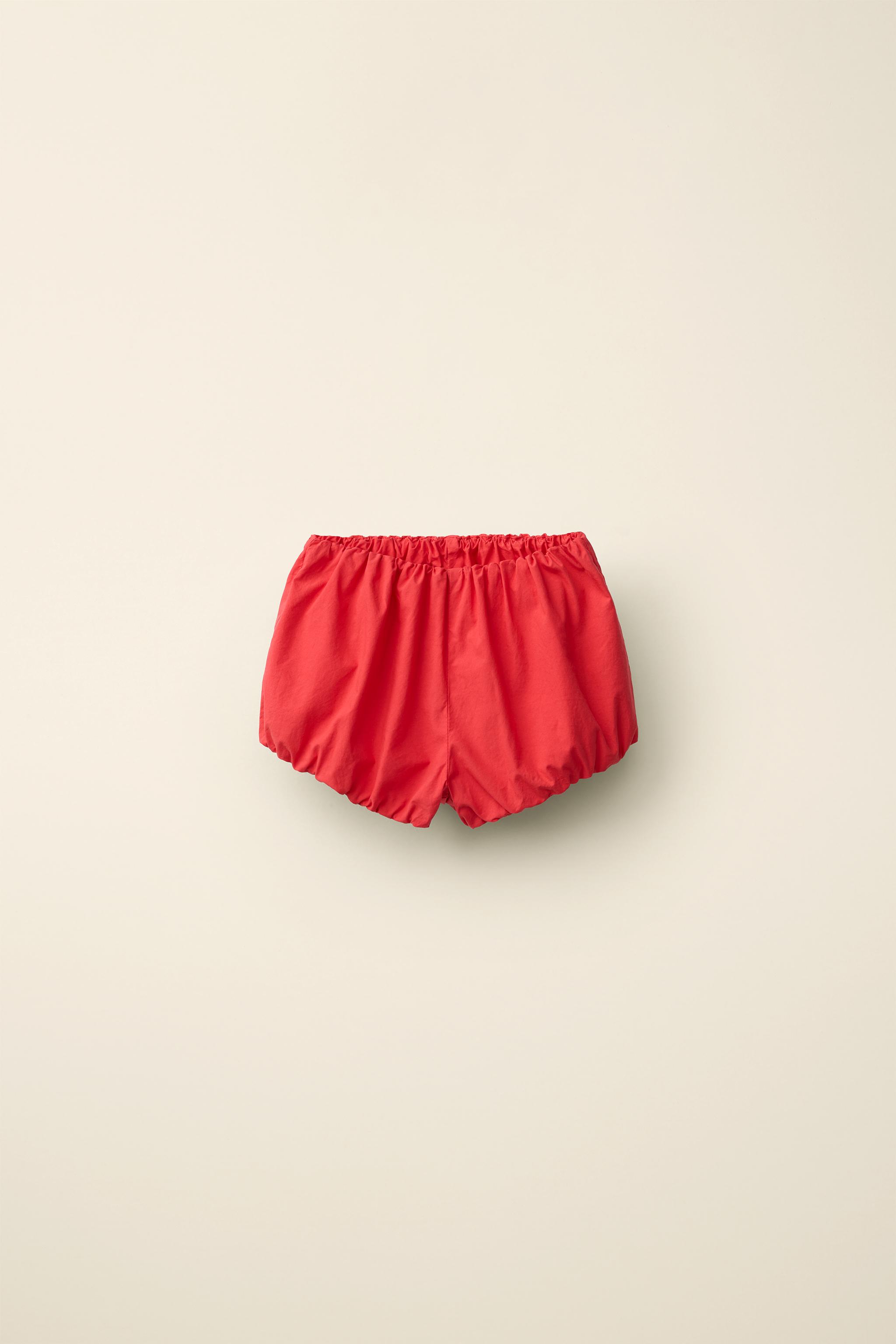 POPLIN BLOOMERS CREATED BY CARAMEL LONDON X ZARA — Red