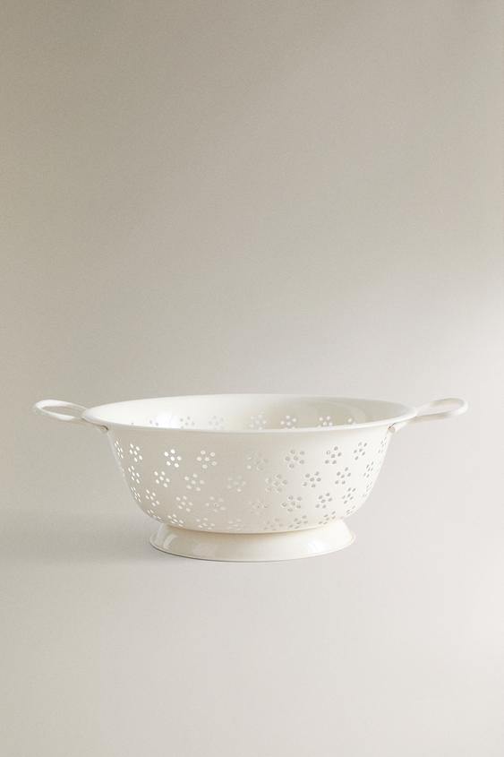 FLORAL PRINT KITCHEN COLANDER