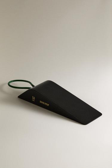 WOODEN DOORSTOP - Black by Zara - Image 1