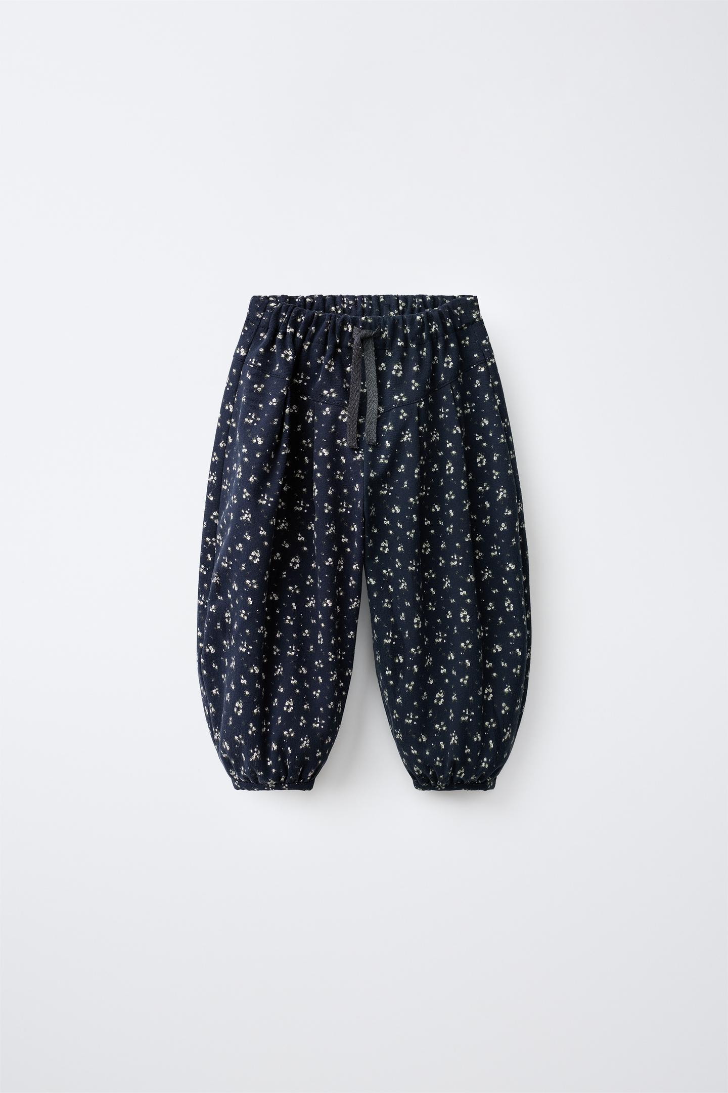 Детские брюки Zara Printed Bloomer, цвет: Чёрный