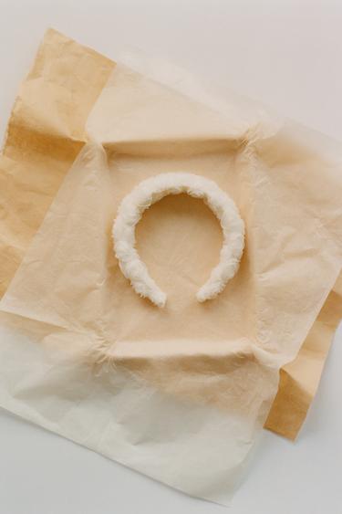 Zara FLOWER HEADBAND - Ecru