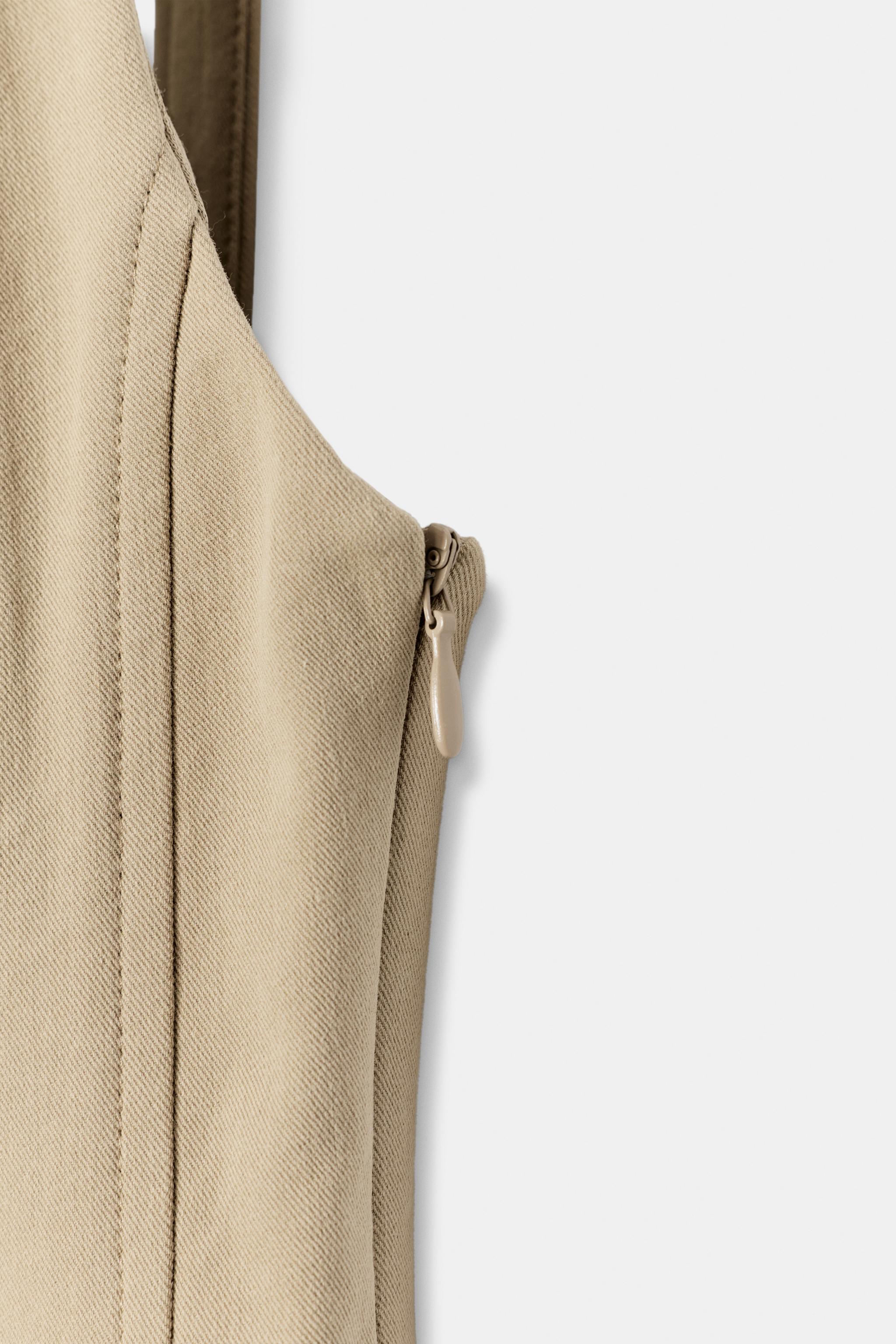 Zara Düğmeli Mini Elbise görsel 6