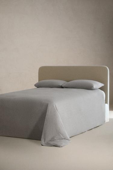 COTTON JERSEY MODAL DUVET COVER (140GxM²) - Grey by Zara - Image 1