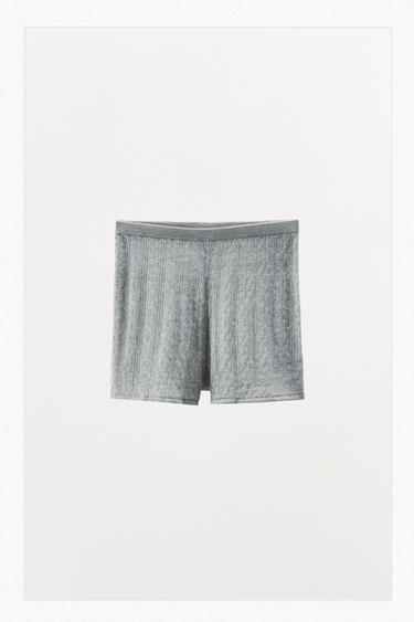 SHORTS POINTELLE LULE - Gri nga Zara