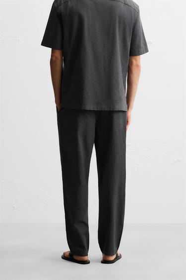 COTTON/LINEN TROUSERS - Grey by Zara - Image 2