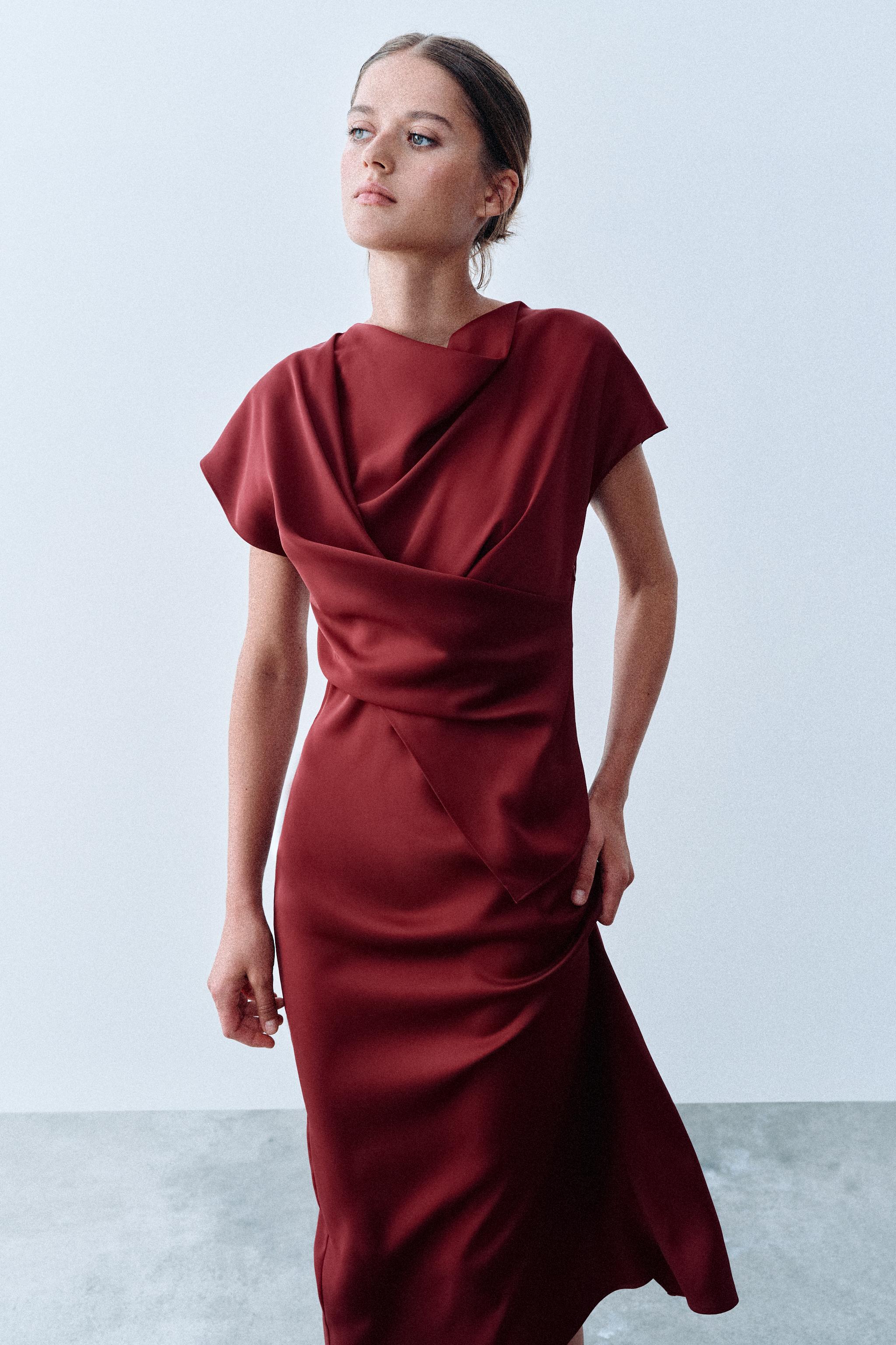 ROBE DRAPÉE MIDI