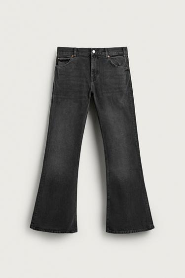 FLARE FIT JEANS - Charcoal by Zara