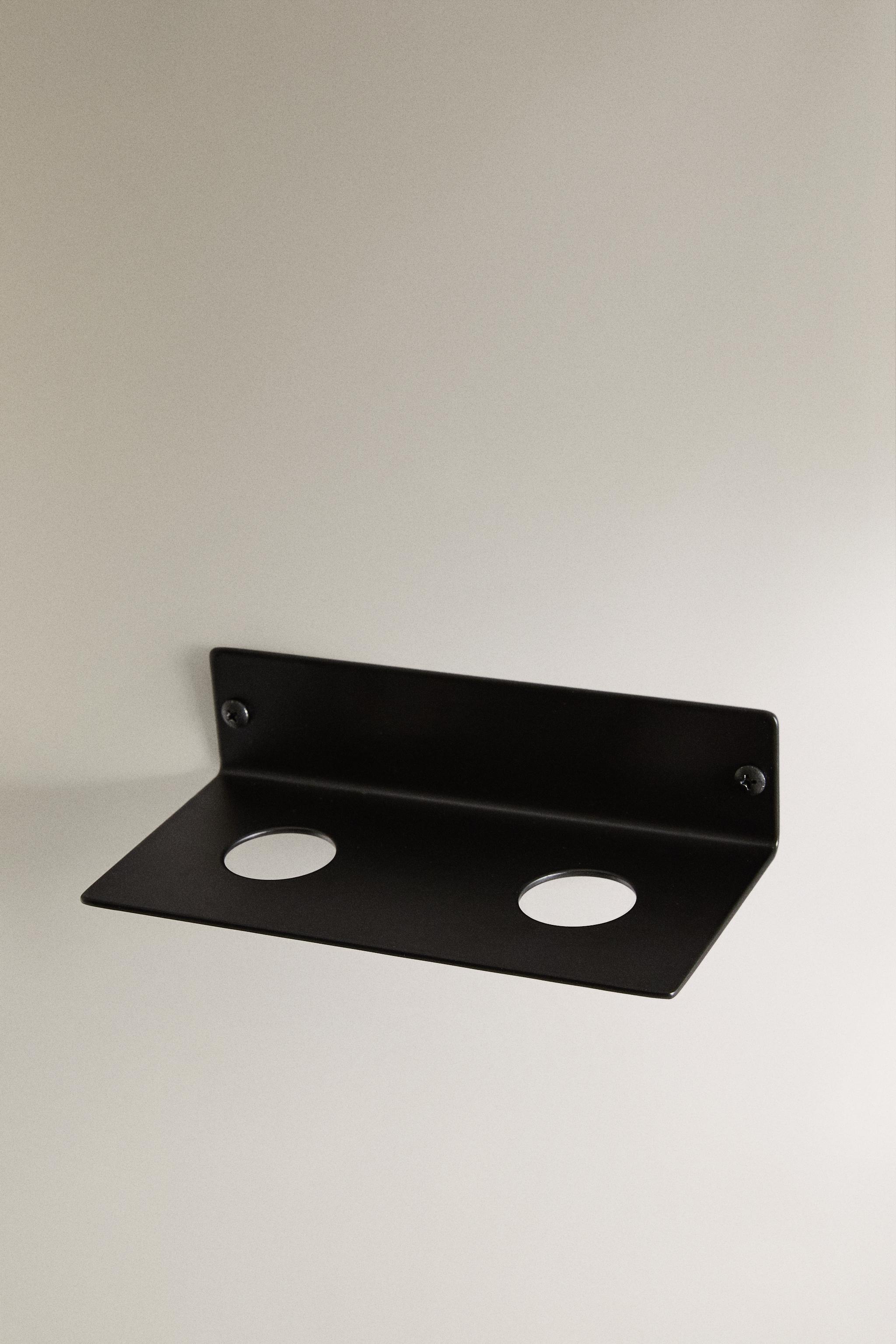 BLACK SOAP DISPENSER WALL STAND