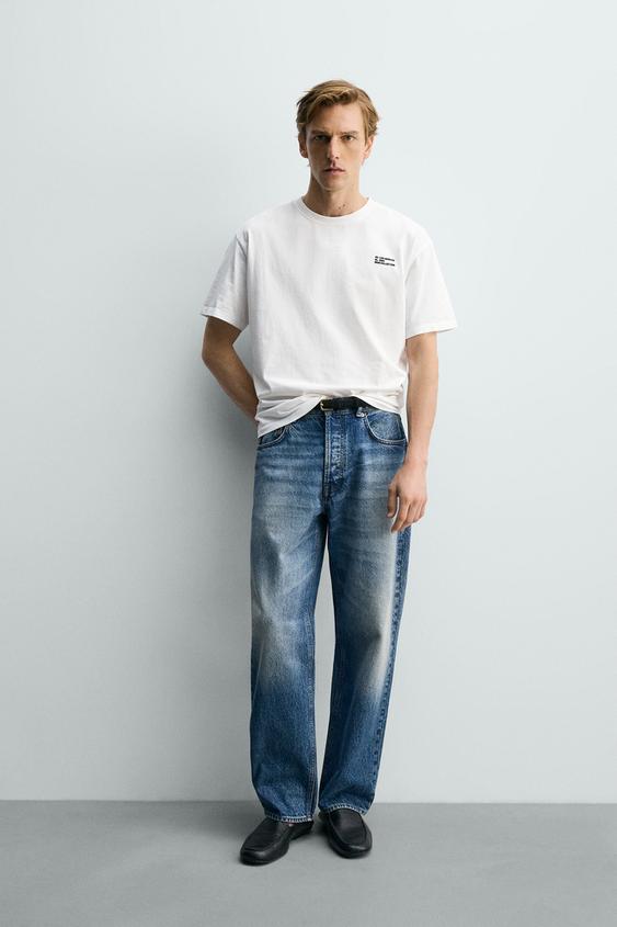 RELAXED FIT TEXT PATCH T-SHIRT from Zara - $45.90