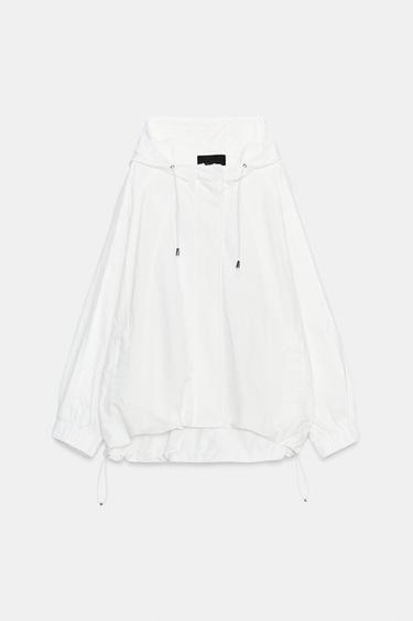 ZW COLLECTION HOODED JACKET - White by Zara - Image 0