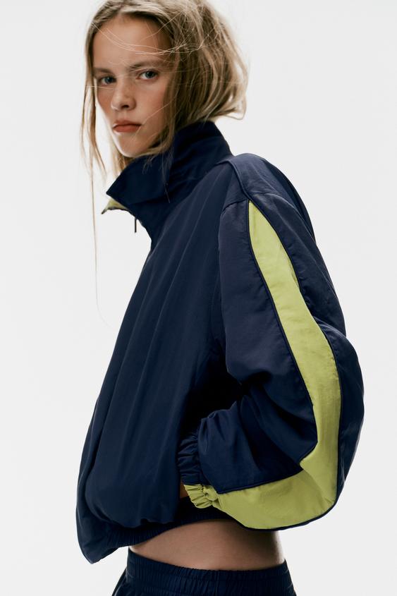 VESTE TECHNIQUE BANDE LATÉRALE - Bleu marine de Zara - Image 4