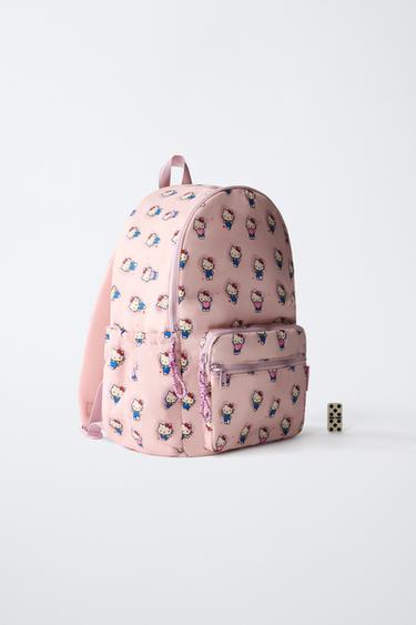 HELLO KITTY © SANRIO SCHOOL BACKPACK - Ecru White by Zara - Image 5