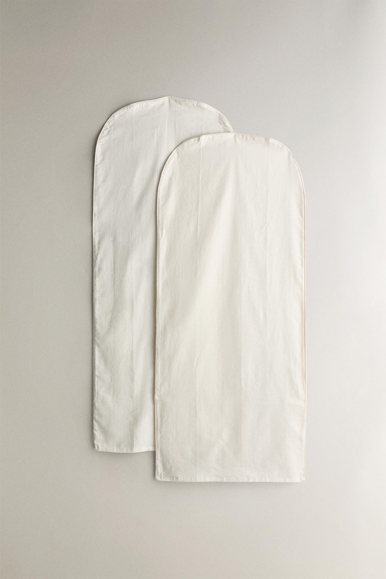 LARGE LINEN AND COTTON WARDROBE COVER (PACK OF 2)