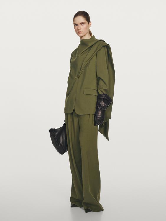 Wool blazer with scarf - STUDIO