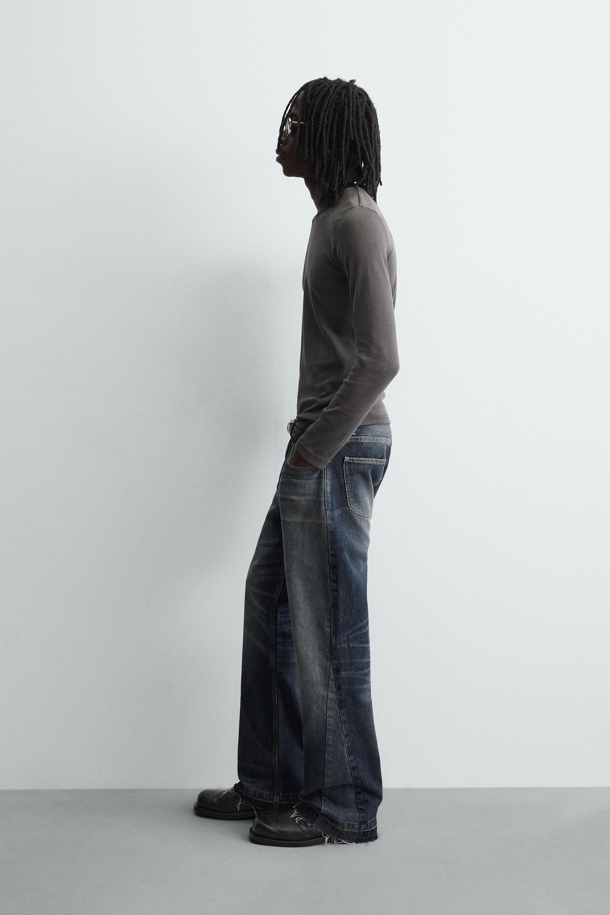 JEAN FLARE FIT TEXTURÉ