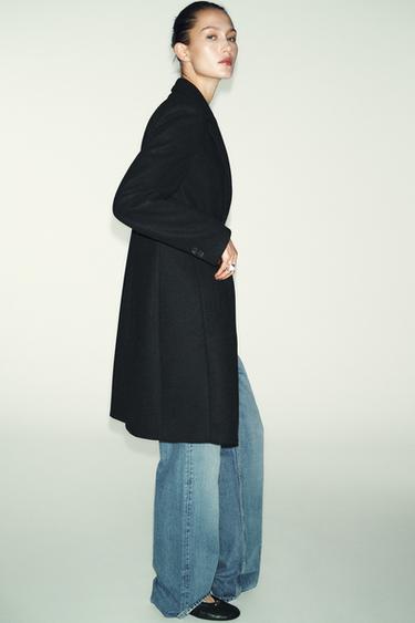 SOFT SHOULDER PAD COAT - Black by Zara - Image 6