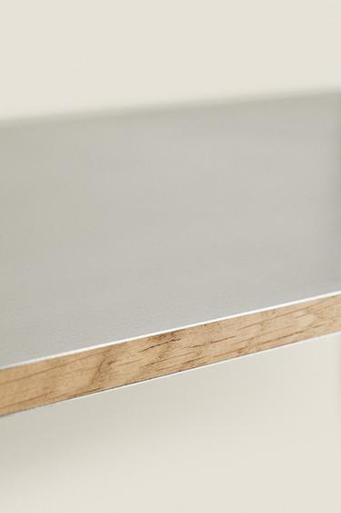 BOOKCASE WITH STEEL SHELVES - Matte silver by Zara - Image 4