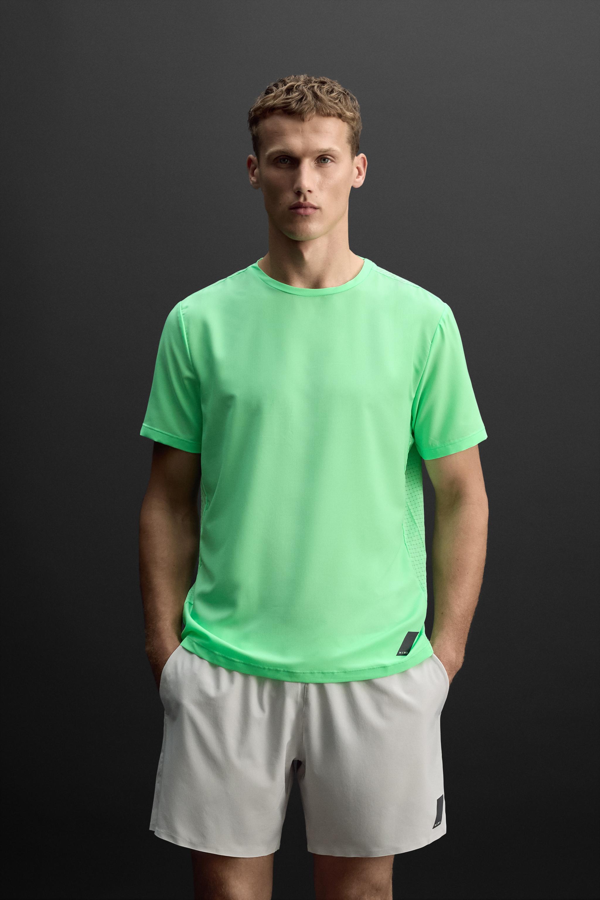 T SHIRT LEGER ENTRAINEMENT Vert pomme ZARA France