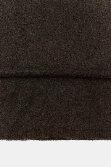 PLAIN BASIC SCARF - Chocolate by Zara - Image 2