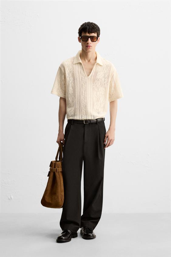 JACQUARD TEXTURED POLO