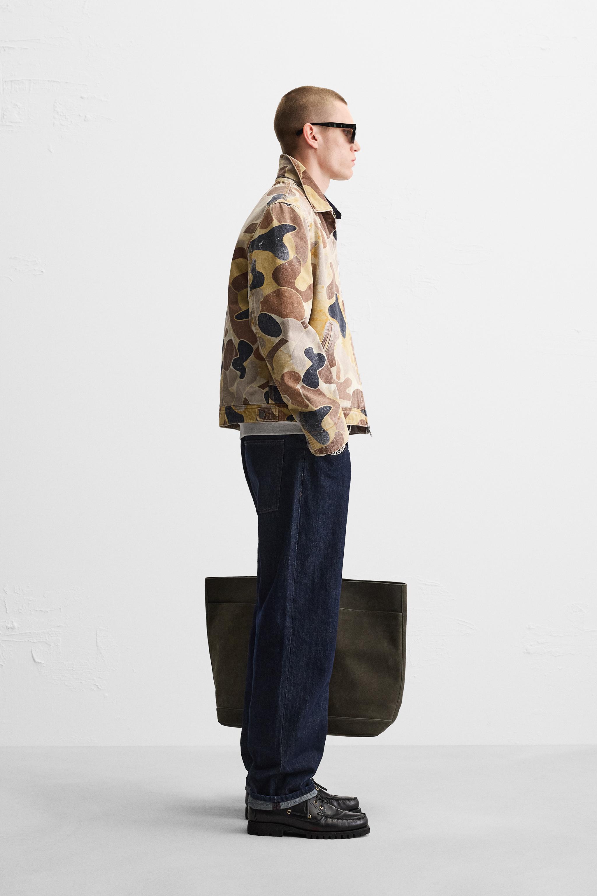 ★ZARA★ ABSTRACT PRINT JACKET ABSTRACT PRINT JACKET - Beige | ZARA United States