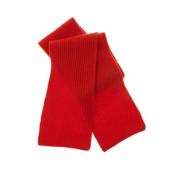 WOOL AND CASHMERE KNITTED SCARF - Red by Zara