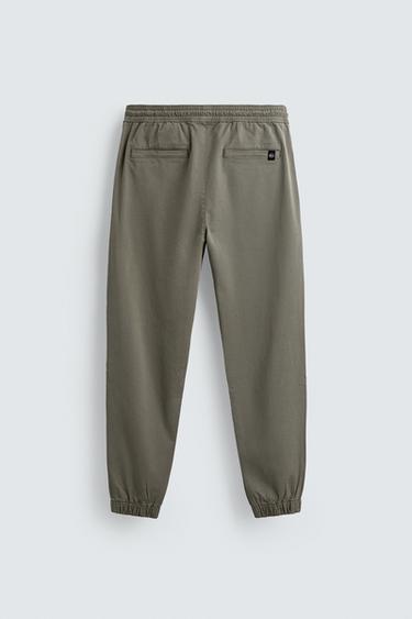 PANTALON STYLE JOGGING SLIM FIT - Kaki clair de Zara - Image 7
