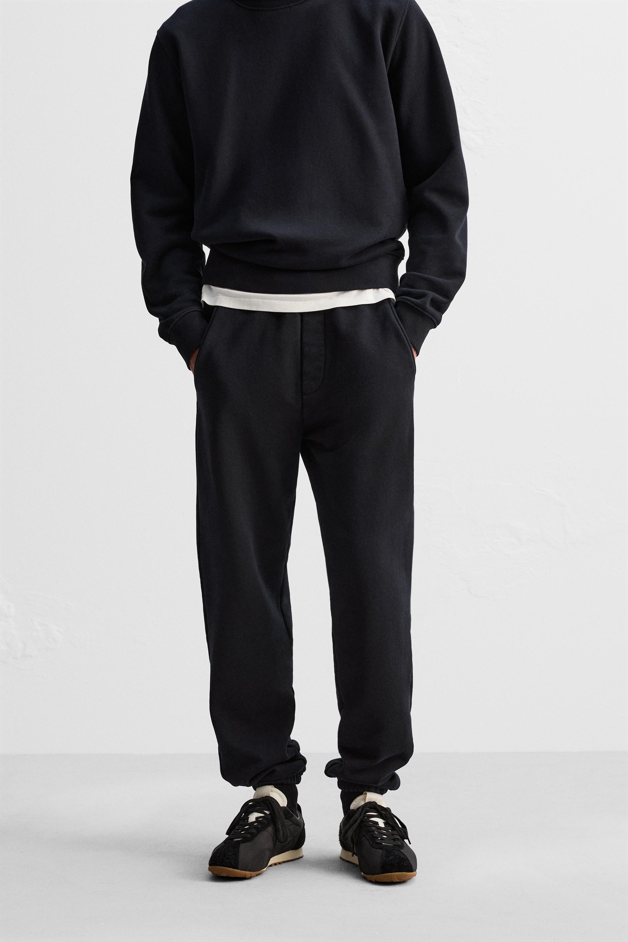 Zara mens tracksuit bottoms sale