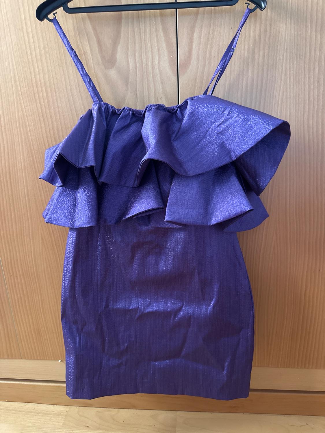 RUFFLED METALLIC THREAD DRESS - Image 3