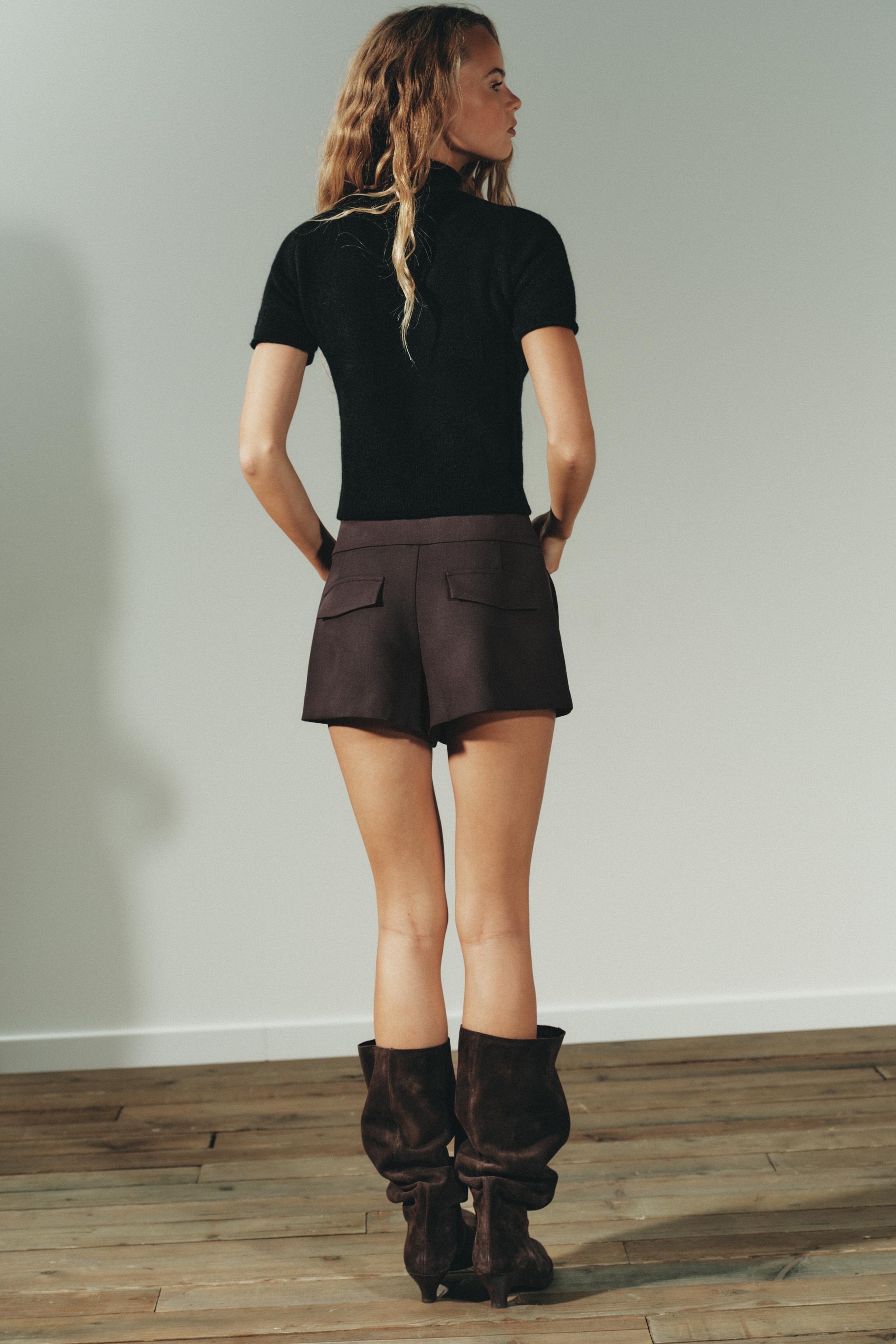 SOFT KNIT SHORT SLEEVE SWEATER