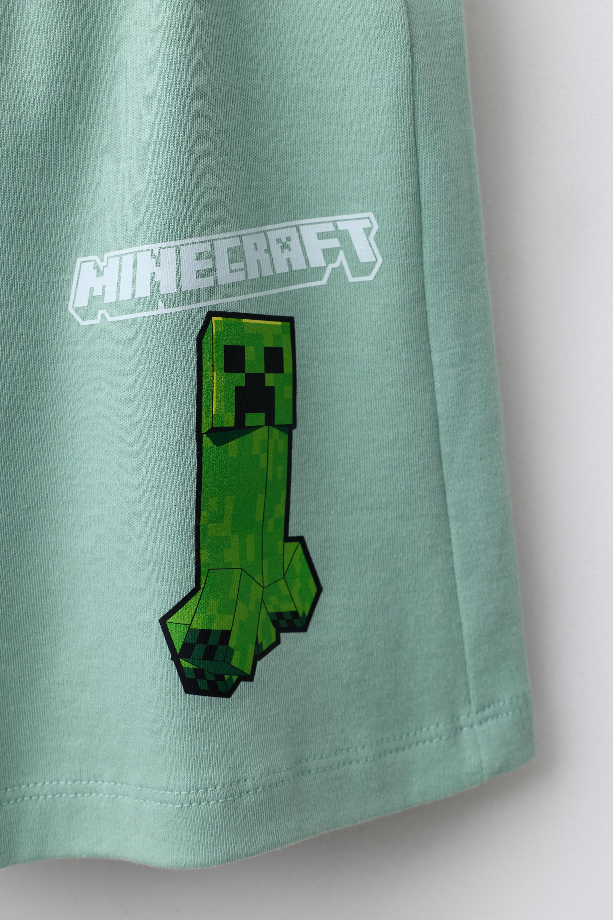 6-14 ANOS/ PIJAMA MINECRAFT © MOJANG AB. ™ - Azul / Verde | ZARA