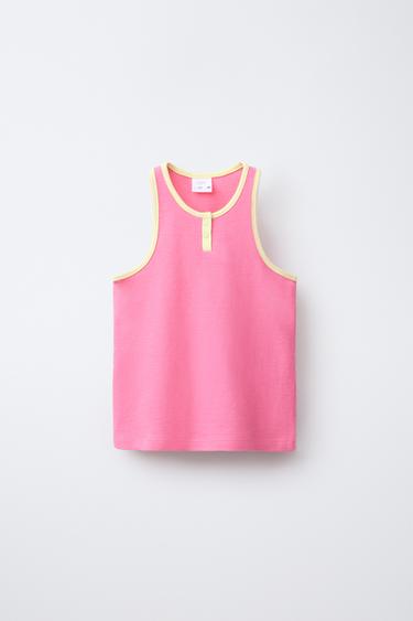 6-14 ANS/ PYJAMA T-SHIRT ET BERMUDA CONTRASTE - Fuchsia de Zara - Image 1