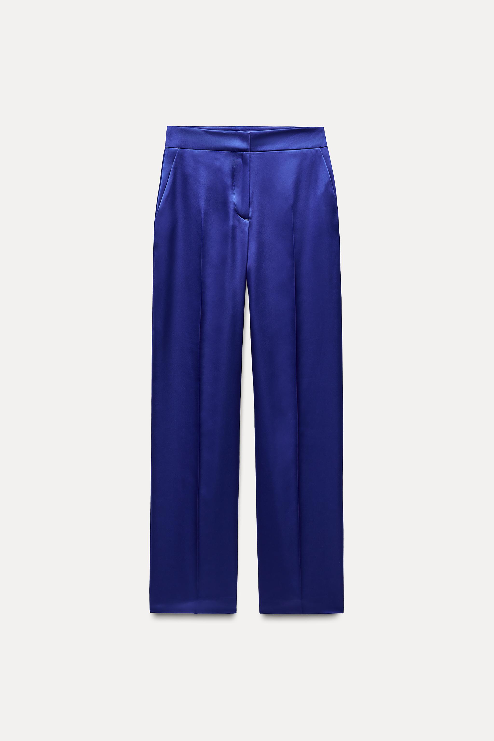 Silk pants zara online