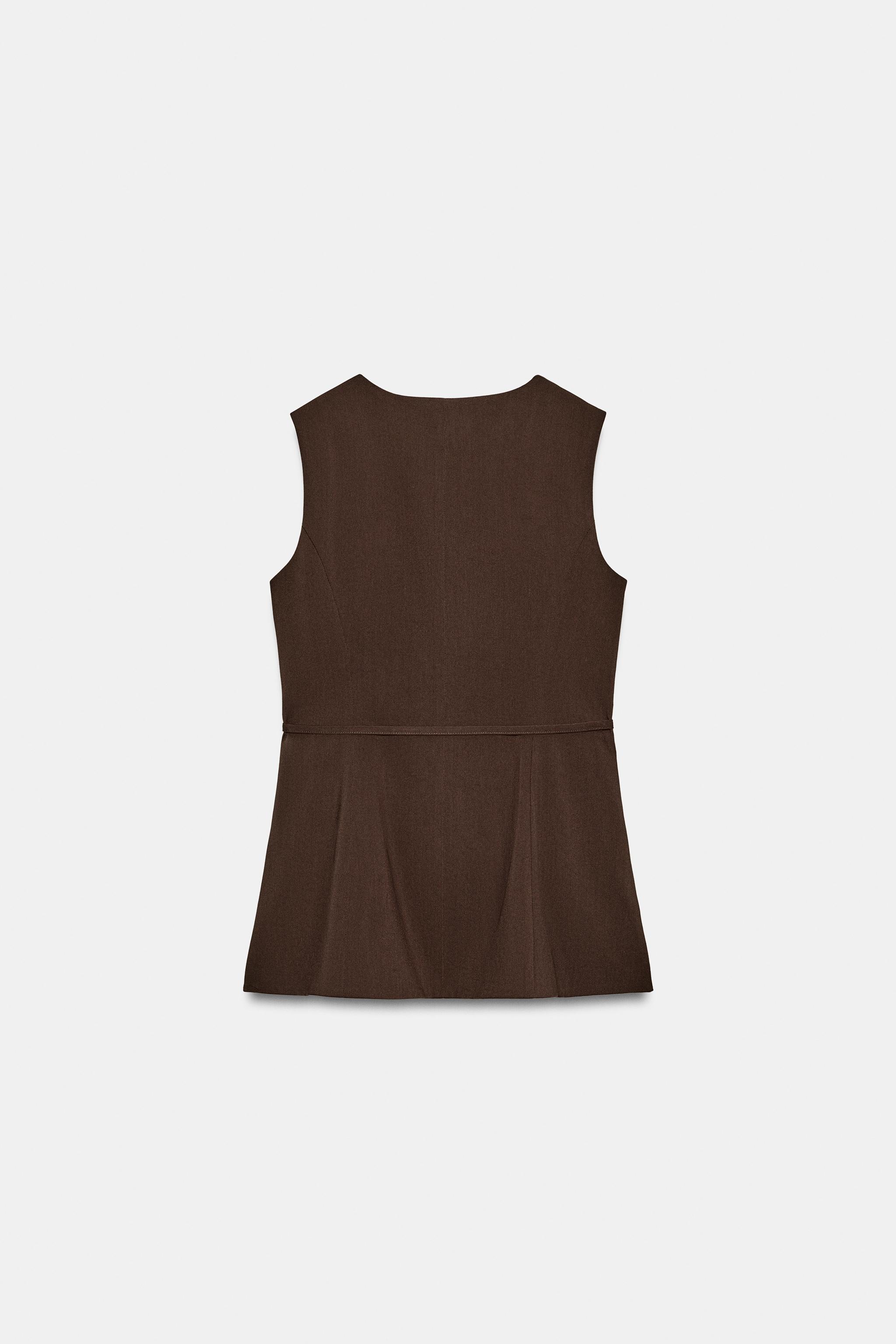 GILET CROISÉ À CEINTURE