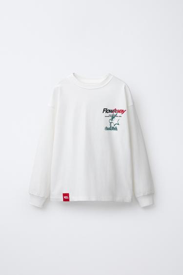 KEYRING PRINT T-SHIRT - White by Zara