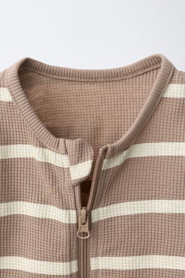 GRENOUILLÈRE COURTE GAUFRÉE - Marron de Zara - Image 2