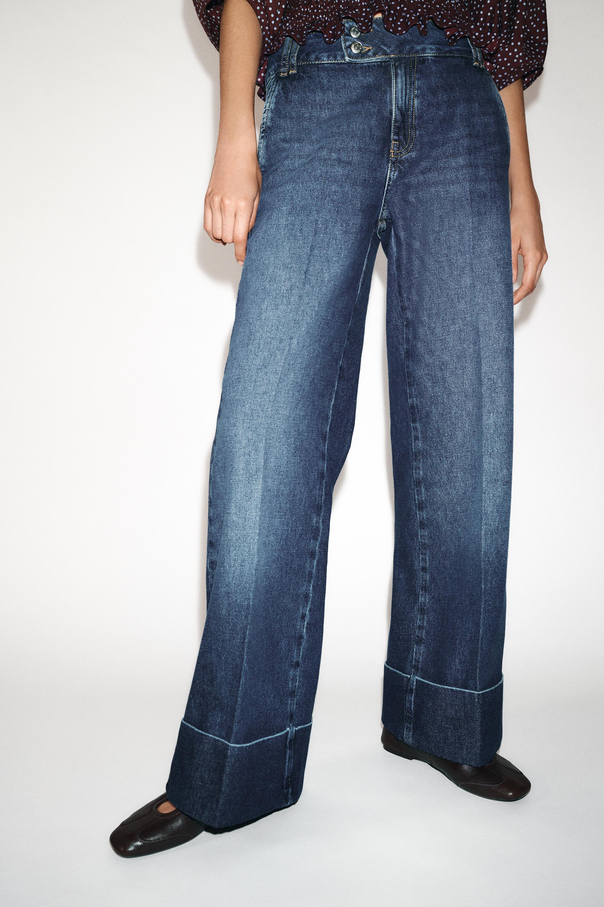 Z1975 LOW RISE STRAIGHT LEG CUFFED HEM JEANS